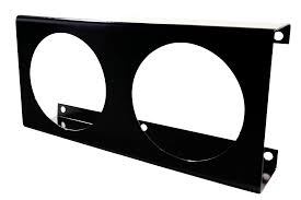 BRACKET 2 HOLE TRUCK LIGHT BLACK