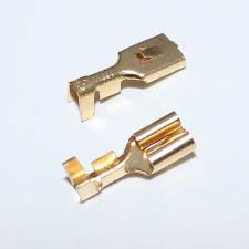 TERMINAL BRASS F/MALE W/LIP (P/100)