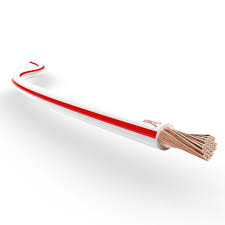 CABLE 1.6MM TRACER WHITE / RED 30M