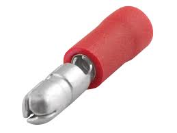 TERMINAL RED BULLET MALE 4MM (P/100)