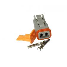 PLUG DEUTSCH 2WAY MALE WITH TERMINAL