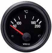 GAUGE OIL TEMPERATURE 24V 52MM 50-200C