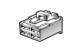 PLUG 4WAY BOSCH WHITE MALE