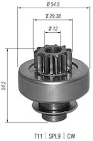 BENDIX DRIVE 11T PEUGEOT/RENAULT/CITROEN/VOLVO